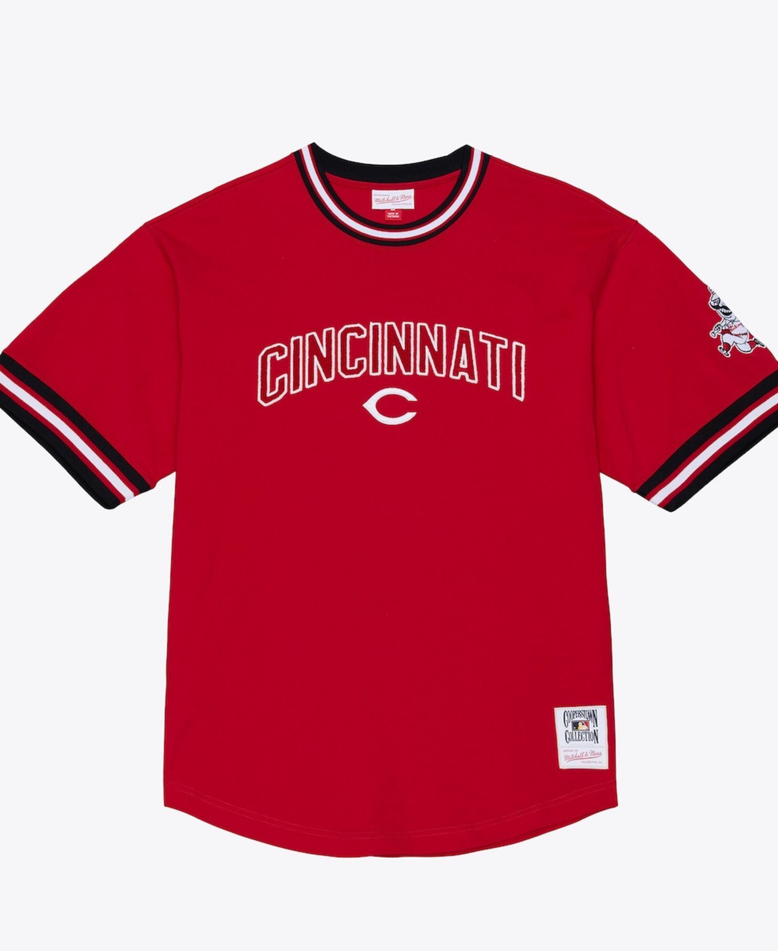 Мужская футболка Mitchell & Ness Red Cincinnati Reds Wild Pitch Ringer