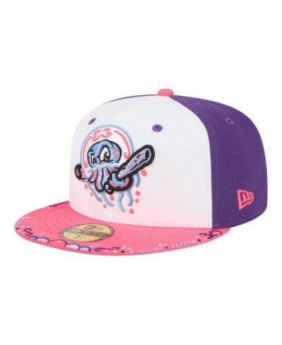 Мужская кепка New Era White/Pink Jersey Shore BlueClaws 2026 Copa De La Diversion 59FIFTY Fitted