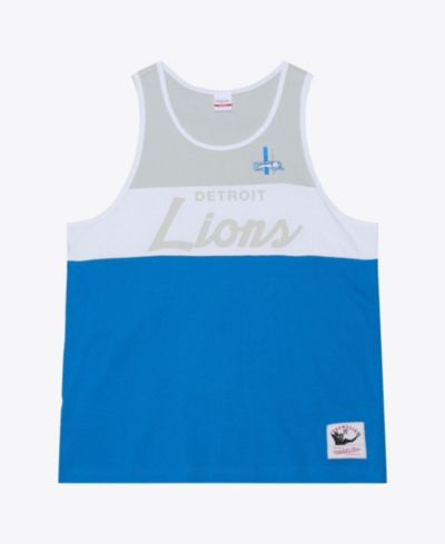 Мужской майка-топ Mitchell & Ness Detroit Lions сине-серебристого цвета