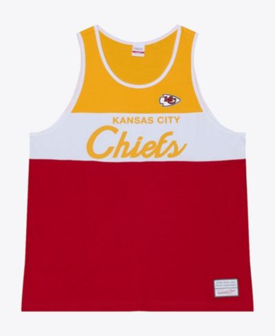 Мужской красно-золотой топ на лямках Mitchell & Ness Kansas City Chiefs Head Coach