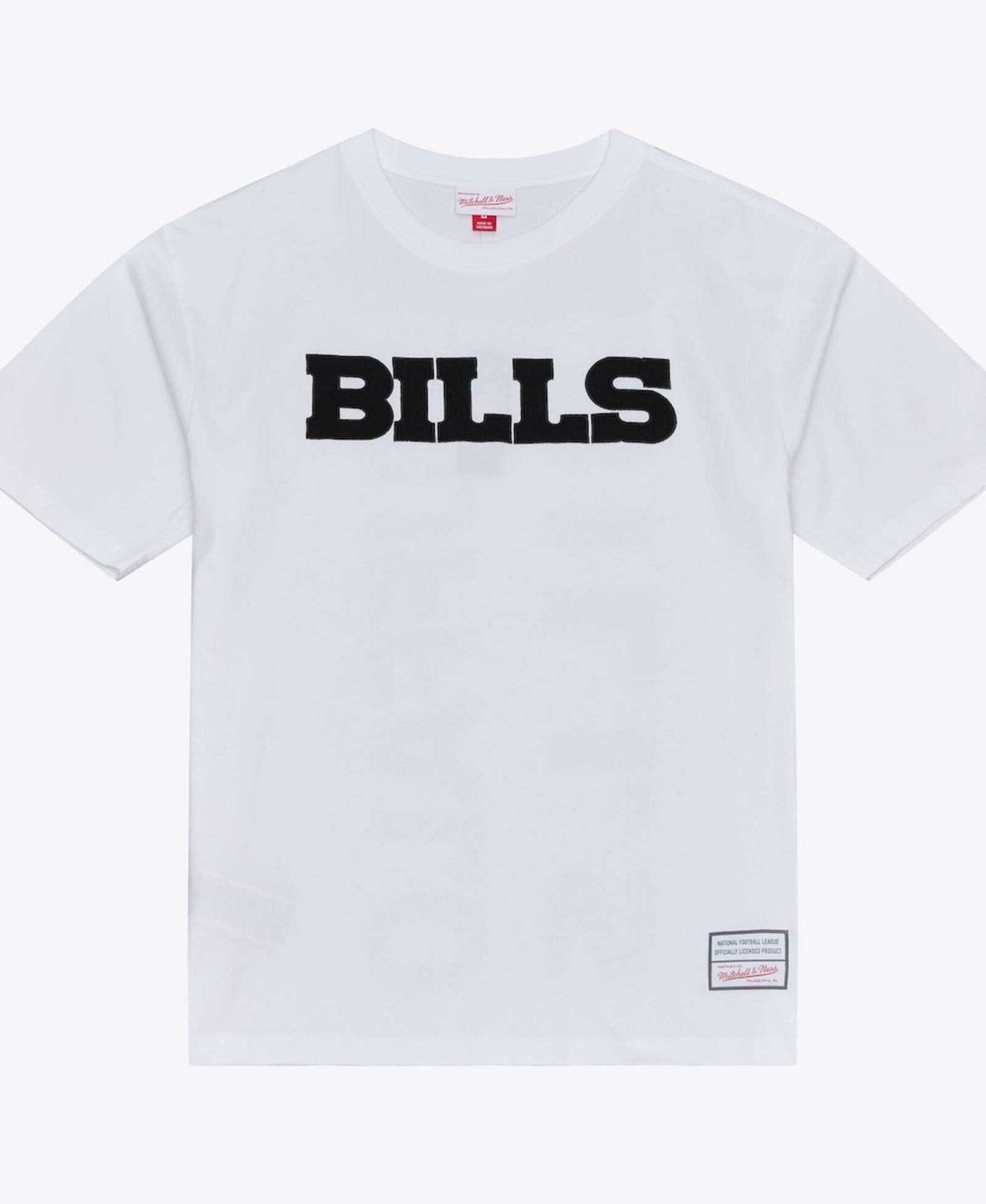 Mitchell & Ness Мужская белая футболка Buffalo Bills Monochrome