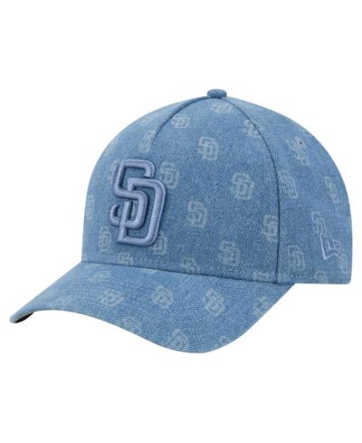 New Era Men's and Women's Denim San Diego Padres A-Frame 9FORTY Adjustable Hat