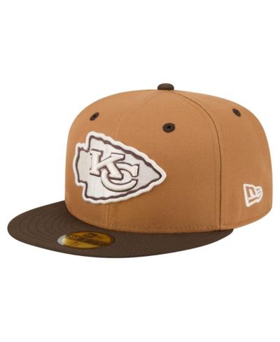 New Era Men's Light Brown/Dark Brown Kansas City Chiefs Two-Tone Walnut 59FIFTY Fitted Hat