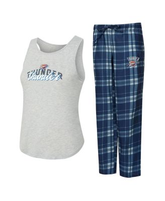 Женский комплект Concepts Sport Navy/Heather Gray Oklahoma City Thunder Regulate Tank & Pant