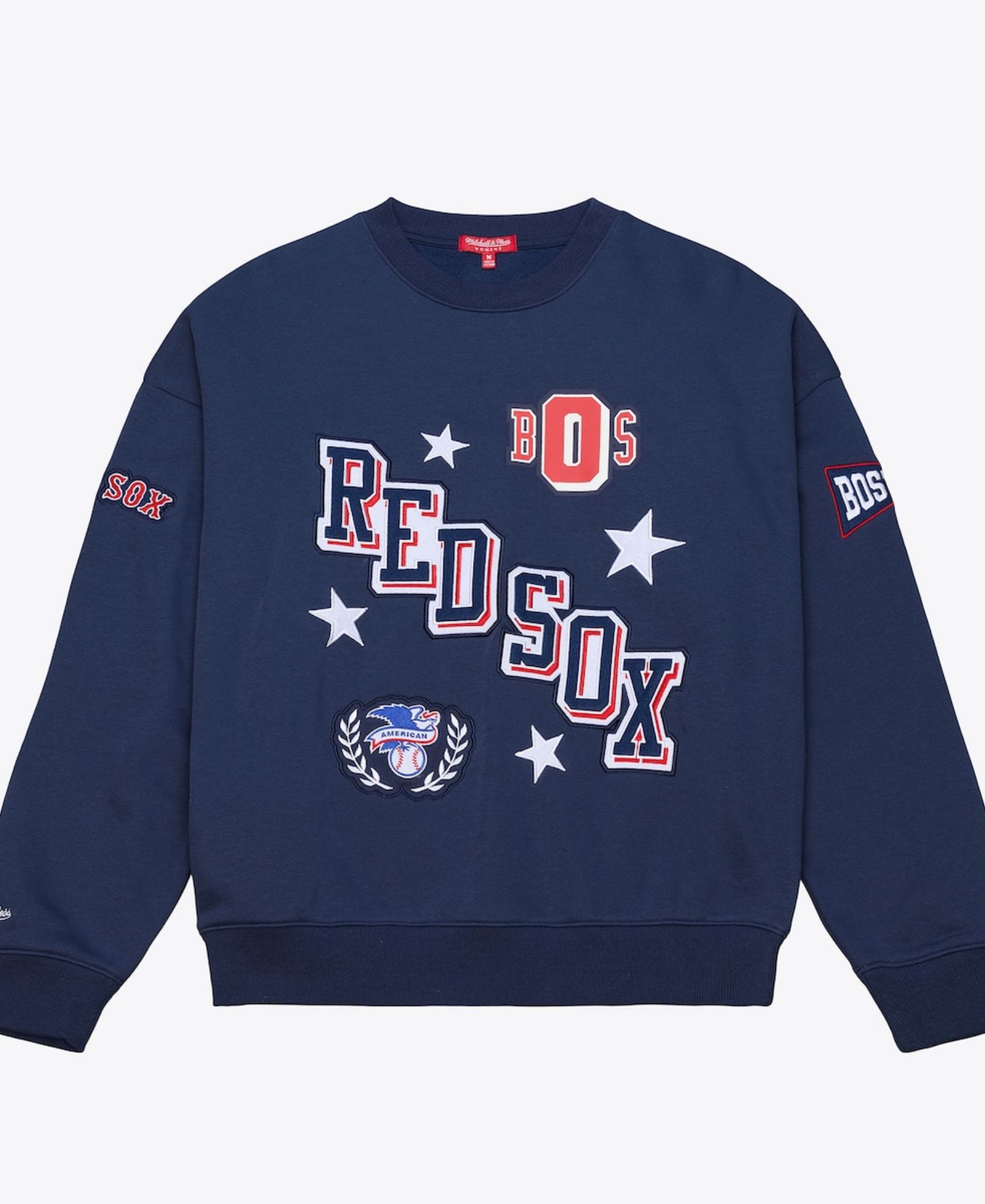 Женское свитшот Mitchell & Ness Boston Red Sox Pep Rally, темно-синее