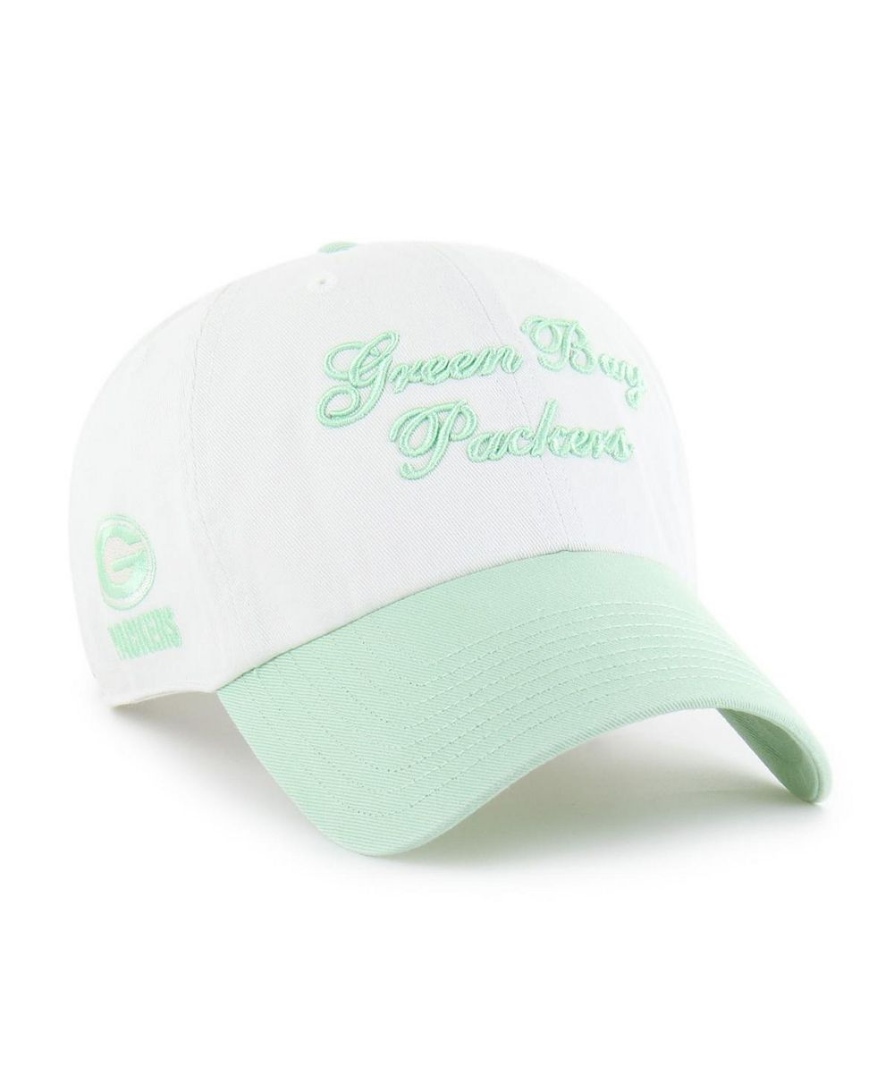 Женская кепка '47 Brand White Green Bay Packers