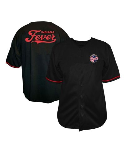 Fanatics Men's Black Indiana Fever Big & Tall Full-Button Fashion Jersey