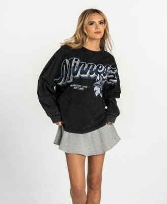 Женская оверсайз футболка The Wild Collective Women's Black Minnesota Lynx Long-Sleeve