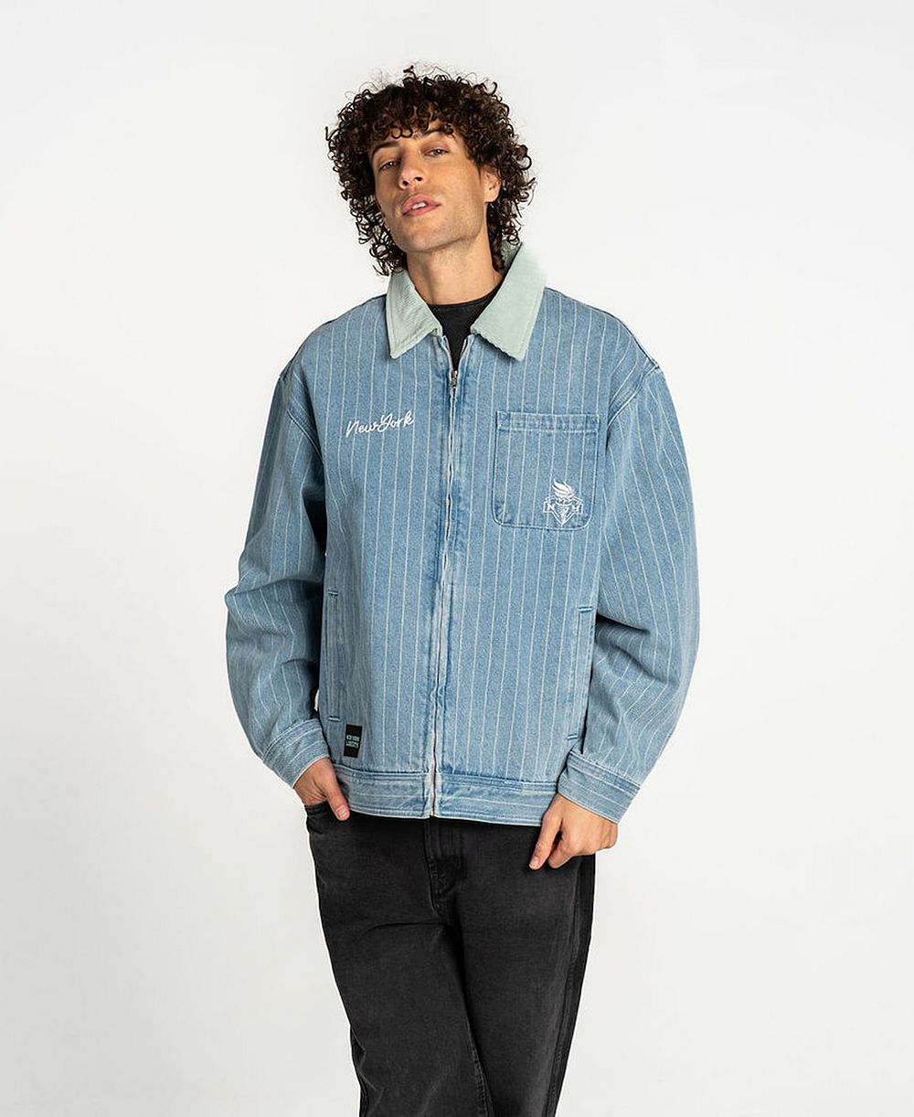 Куртка The Wild Collective Men's and Women's Denim New York Liberty Conductor Full-Zip