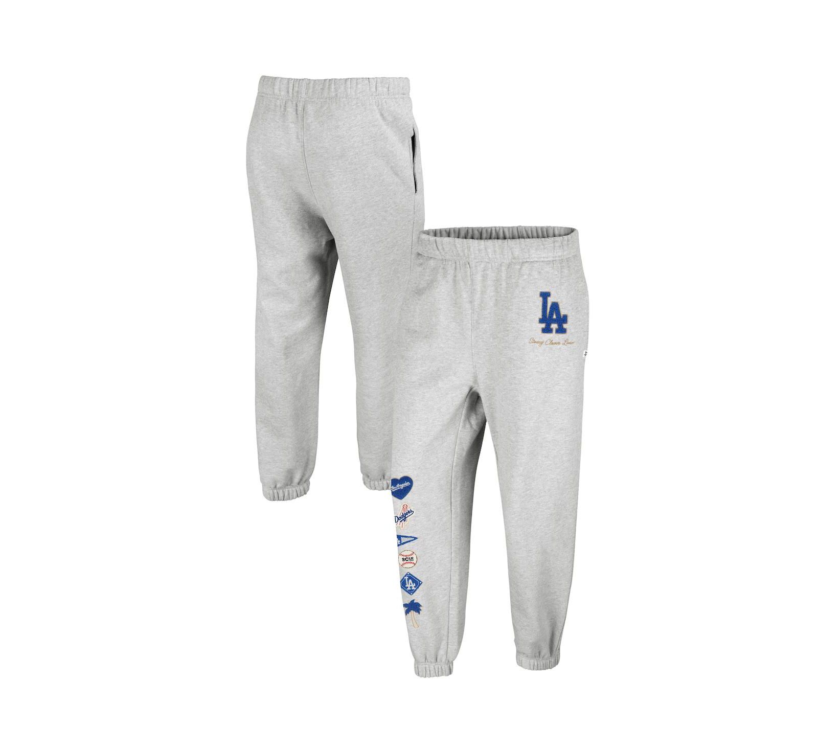'47 Brand женские спортивные брюки Los Angeles Dodgers серого цвета