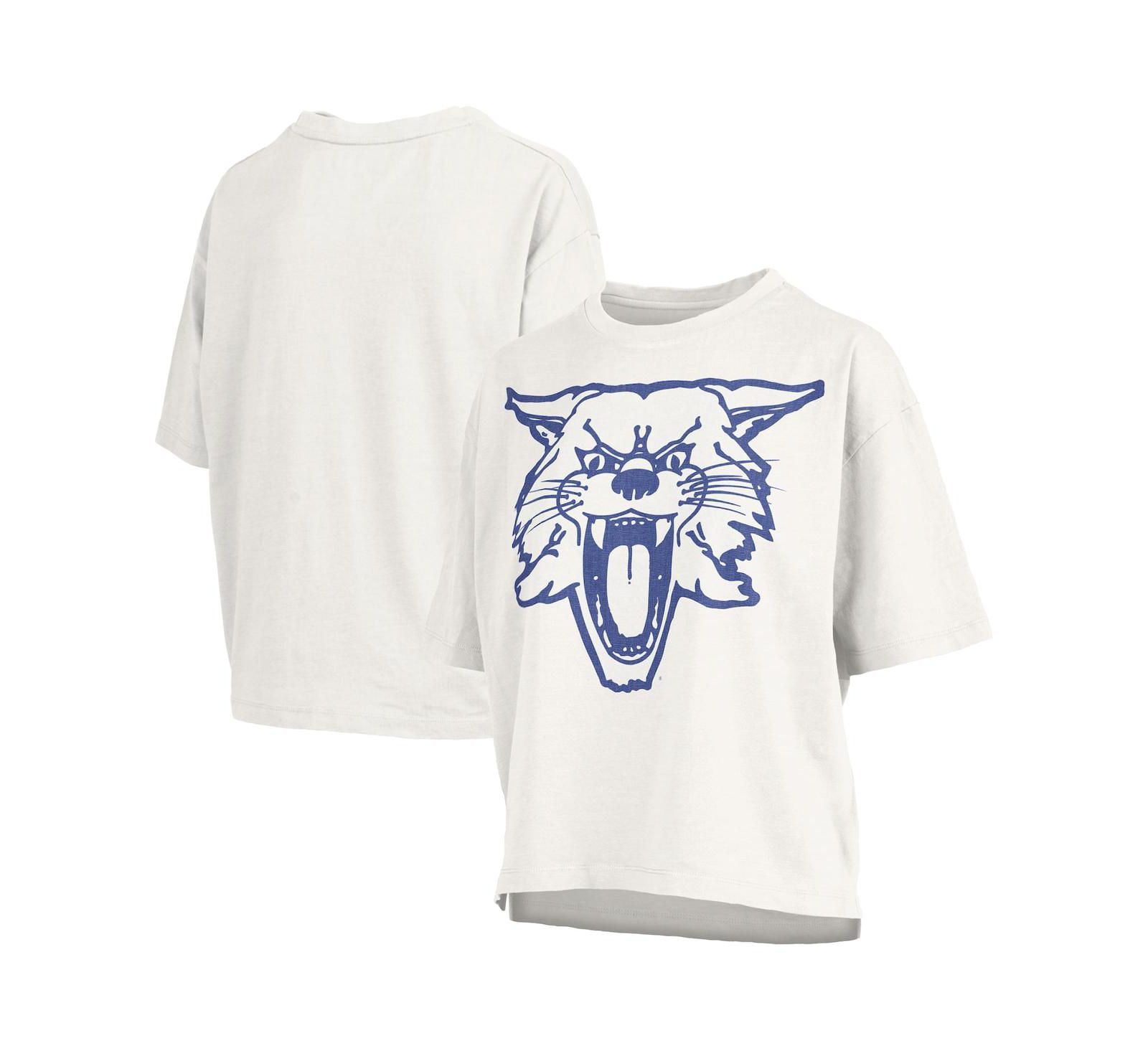 Женская футболка Pressbox White Kentucky Wildcats Big Canvas Puff Castillo Motley Slub