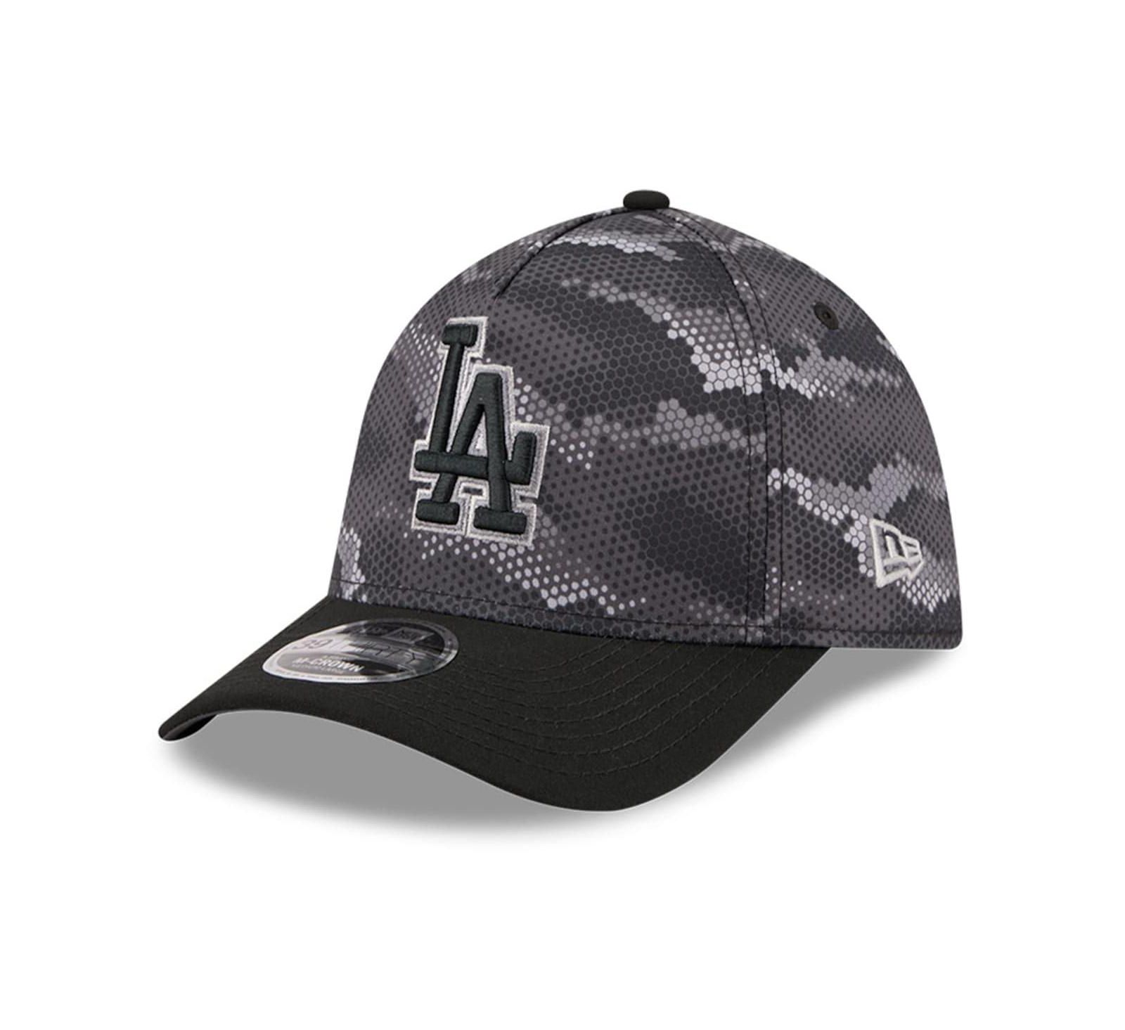 New Era кепка 39THIRTY A-Frame Flex Los Angeles Dodgers Black Camo Мужской