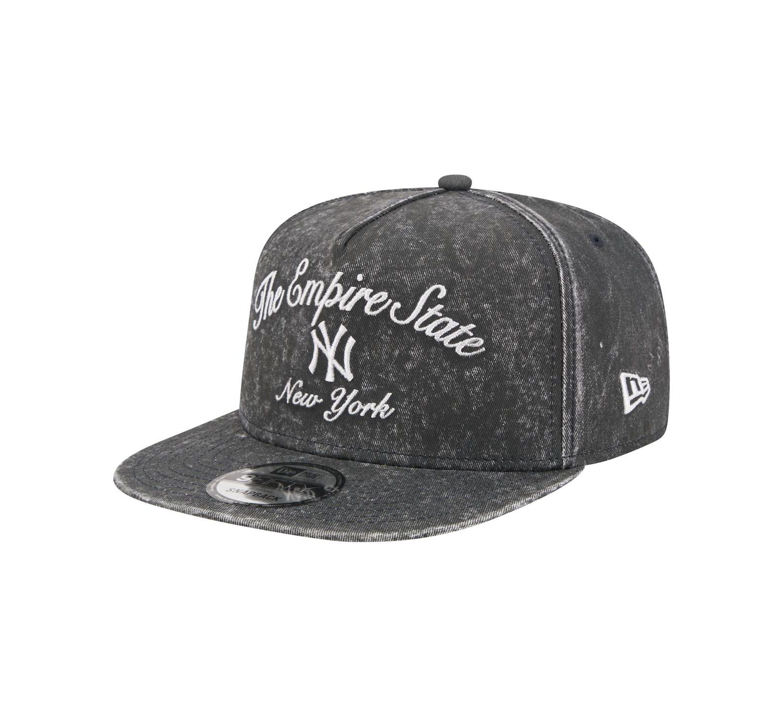 Мужская кепка New Era New York Yankees City Slogan A-Frame 9FIFTY Snapback Black