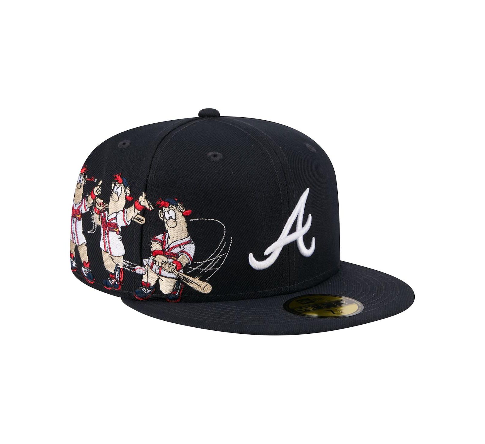 New Era Men's Navy Atlanta Braves Run Mascot 59FIFTY Fitted Hat