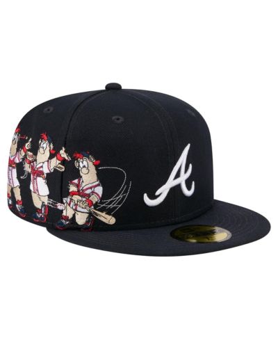 New Era Men's Navy Atlanta Braves Run Mascot 59FIFTY Fitted Hat