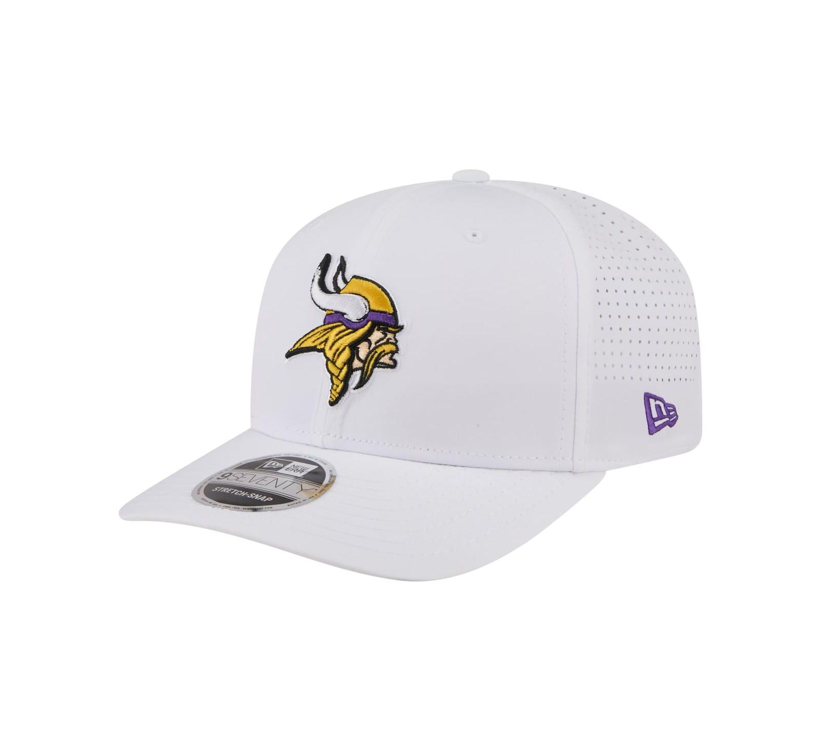 Мужская бейсболка New Era White Minnesota Vikings Name Plate 9SEVENTY