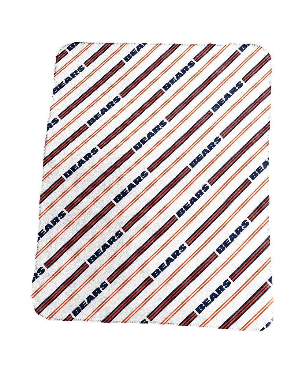 Logo Brands Chicago Bears флисовый плед с вертикальными полосами 50" x 60"