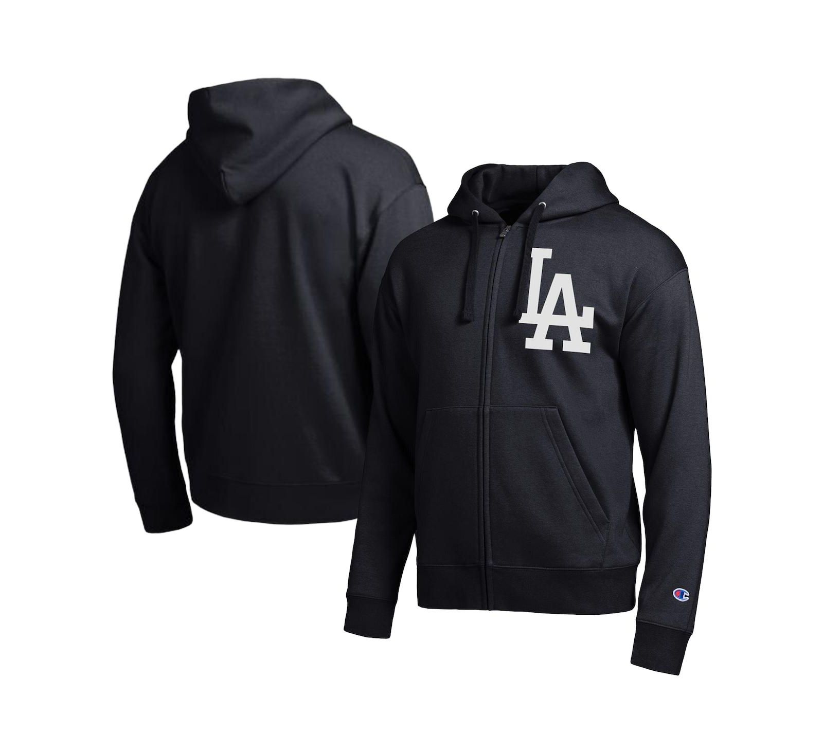 Мужское худи Champion Black Los Angeles Dodgers All-Star Full-Zip