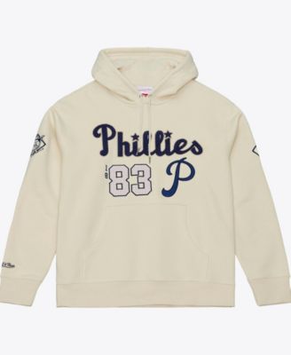 Mitchell & Ness Men's Cream Philadelphia Phillies Yacht Rock Fleece Hoodie