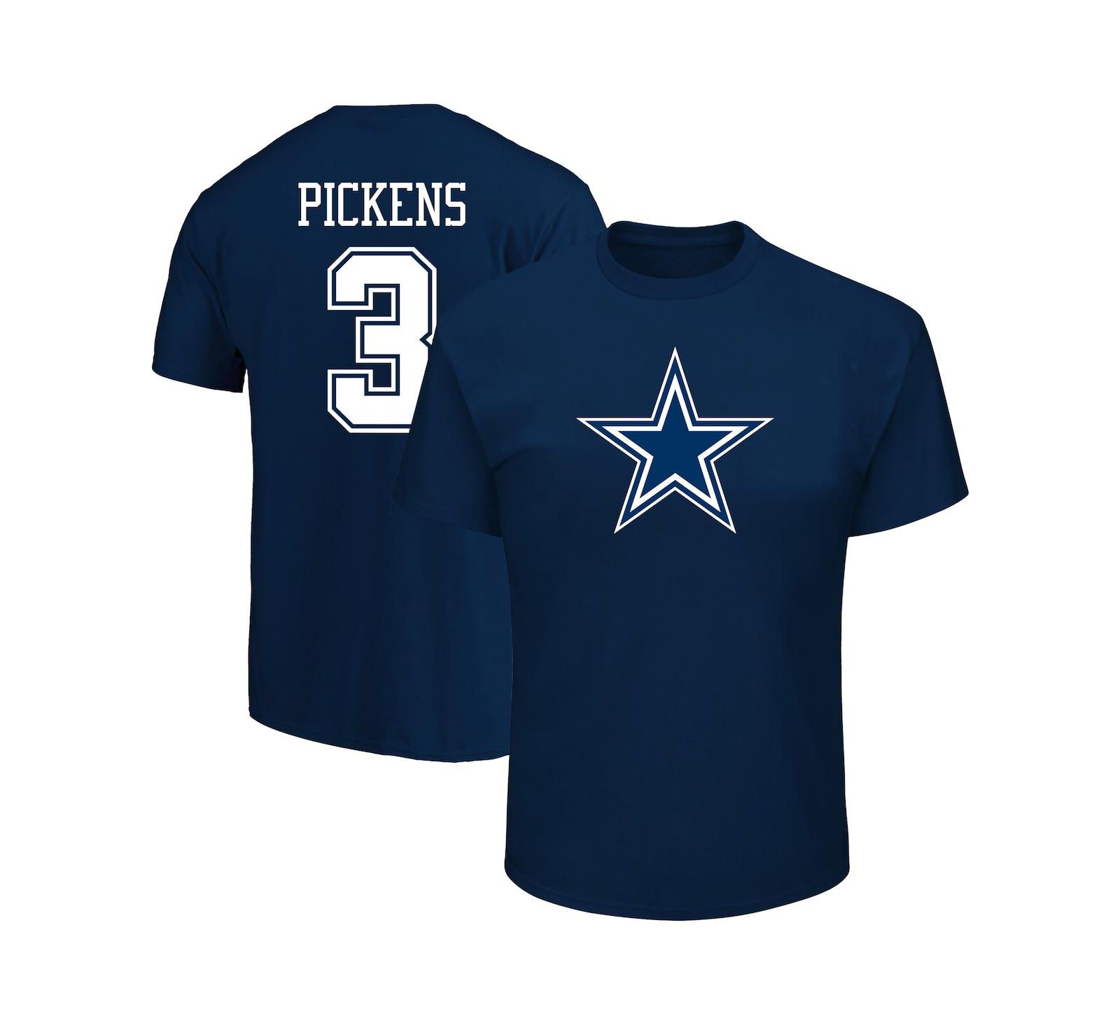 Мужская футболка Fanatics George Pickens Navy Dallas Cowboys Big & Tall