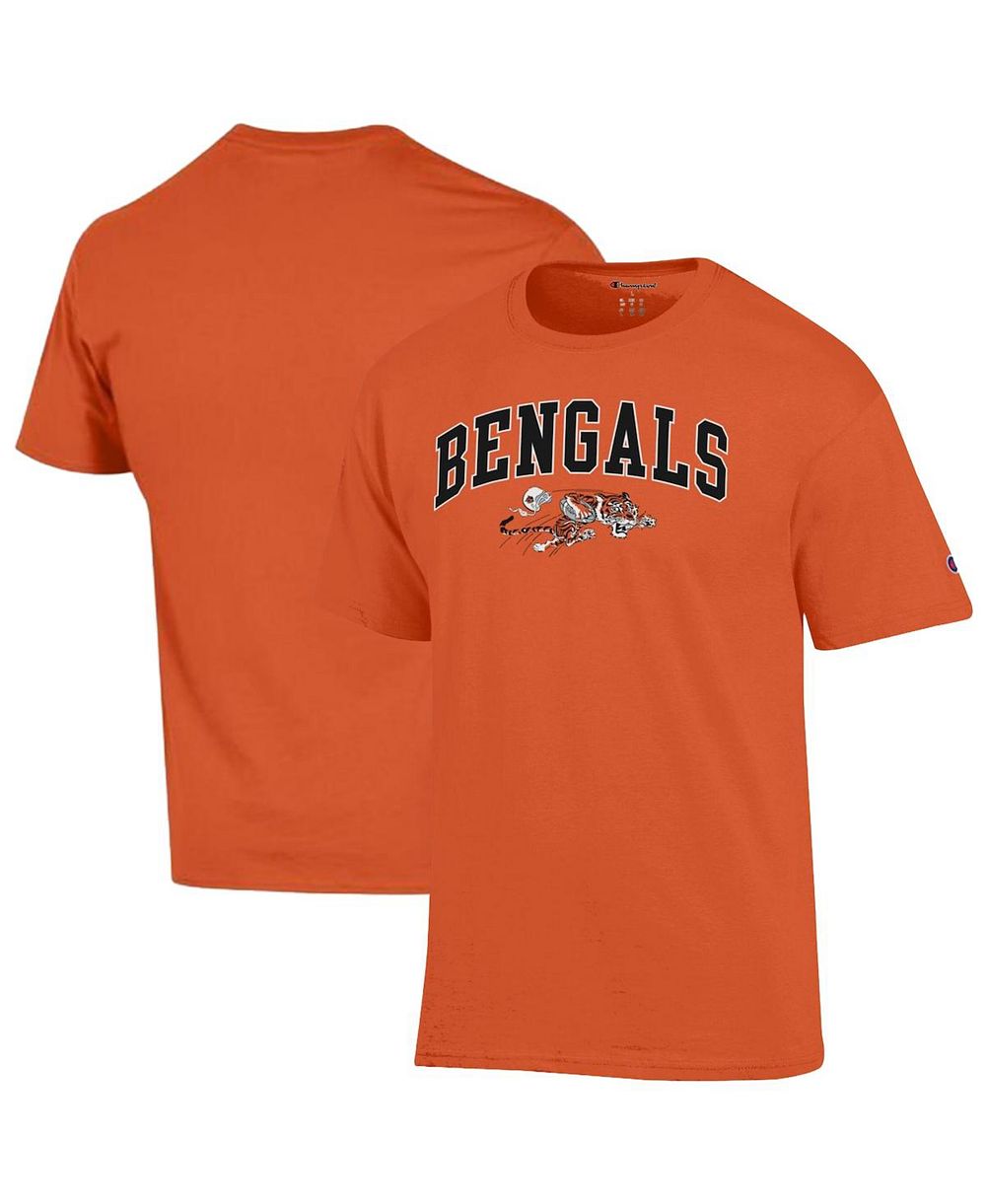 Футболка Champion Men's Orange Cincinnati Bengals Arch Over Logo