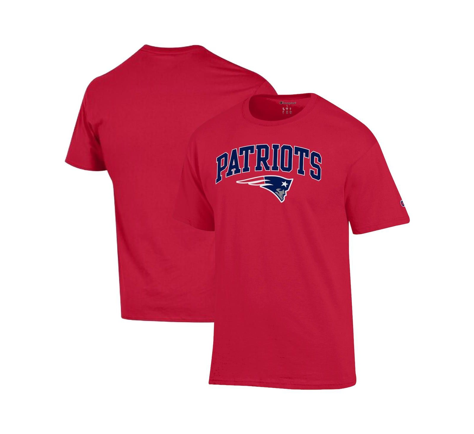 Мужская футболка Champion New England Patriots Arch Over Logo, красная