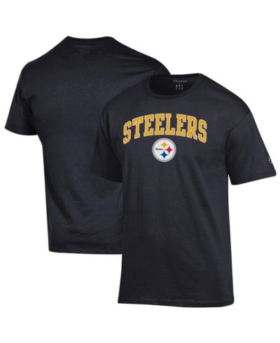 Футболка Champion Men's Black Pittsburgh Steelers Arch Over Logo