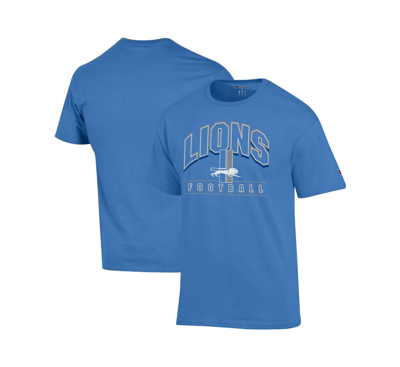 Мужская футболка Champion Blue Detroit Lions Jersey