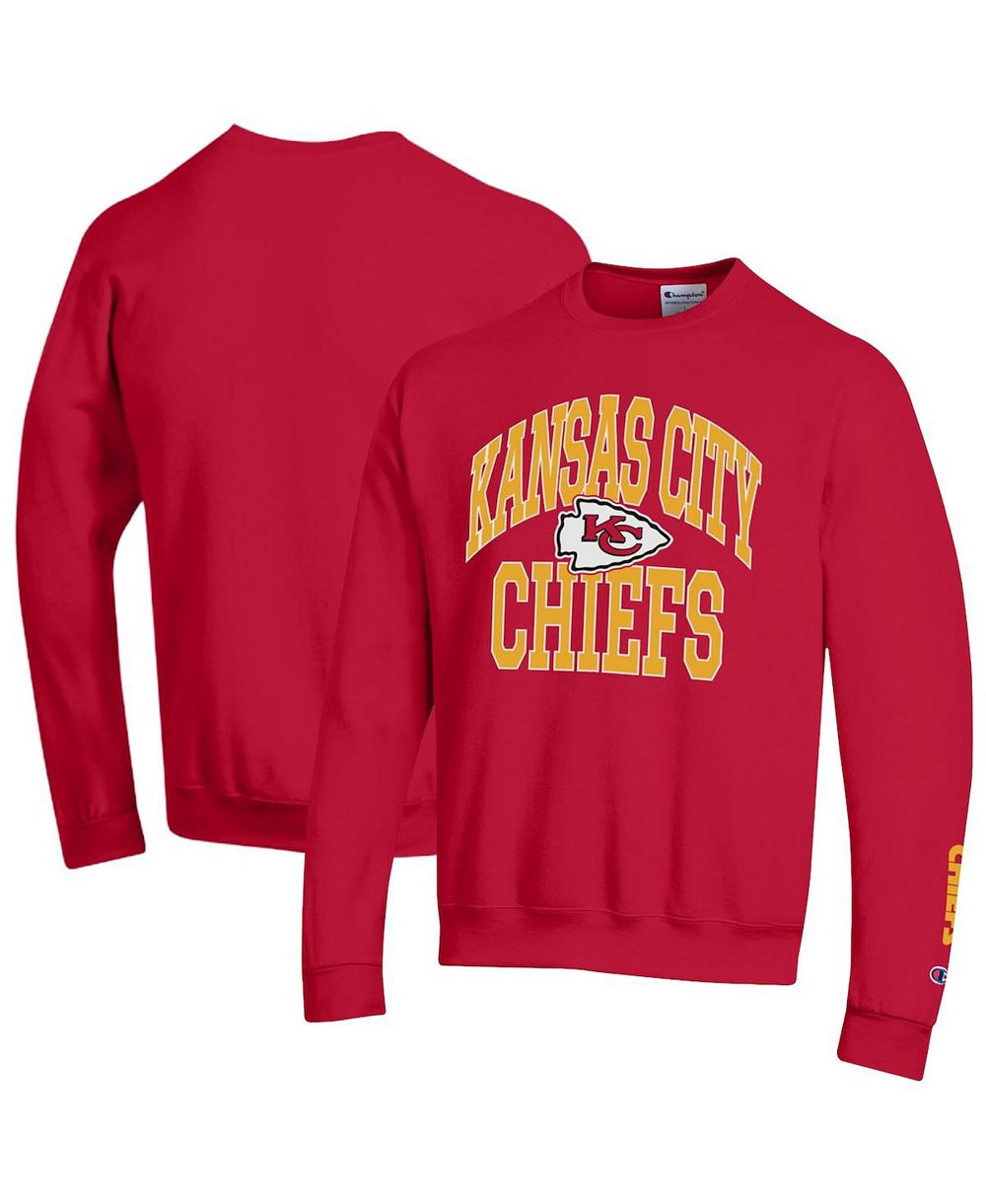 Мужской флисовый свитшот Champion Red Kansas City Chiefs Powerblend