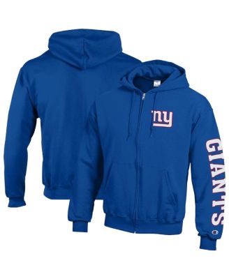 Мужское худи Champion Powerblend Fleece с полной молнией, Royal New York Giants