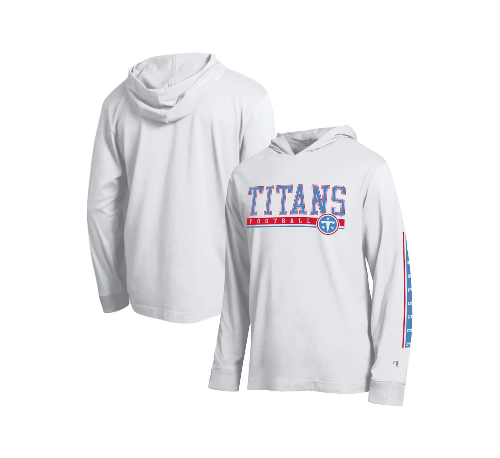 Мужская белая футболка Champion Tennessee Titans All Star с капюшоном