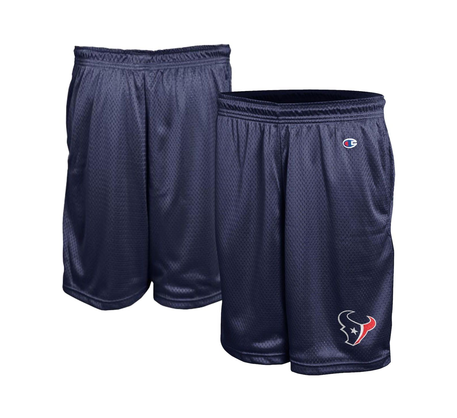 Champion Men's Navy Houston Texans Classic Mesh Shorts