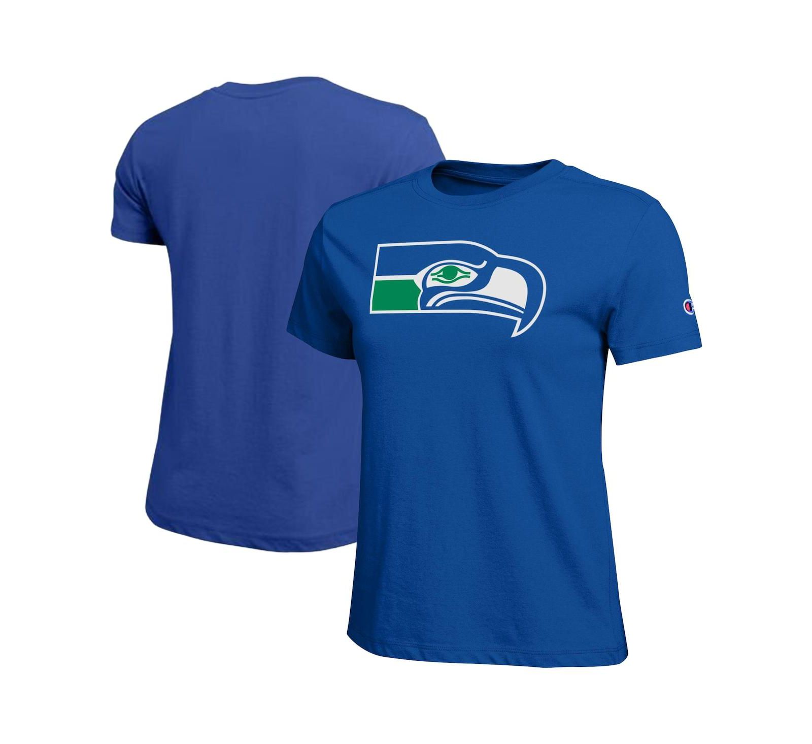 Женская футболка Champion Royal Seattle Seahawks Logo