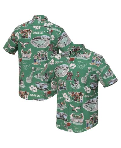 Reyn Spooner Men's Kelly Green Philadelphia Eagles Scenic Button-Down Shirt