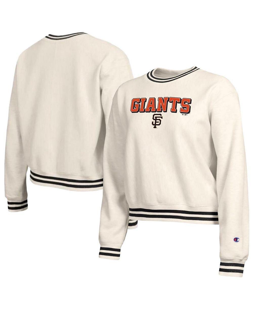 Champion Women's Cream San Francisco Giants Reverse Weave Sweatshirt