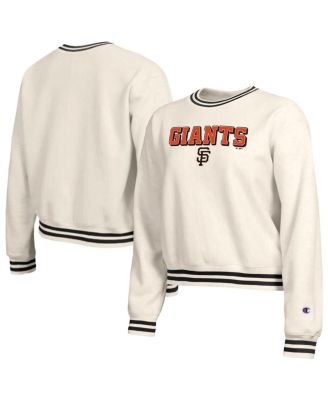 Champion Women's Cream San Francisco Giants Reverse Weave Sweatshirt