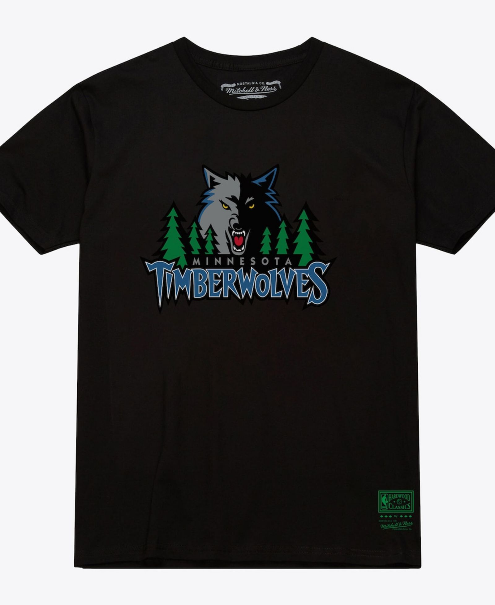 Mitchell & Ness Мужская и Женская футболка Minnesota Timberwolves Hardwood Classics