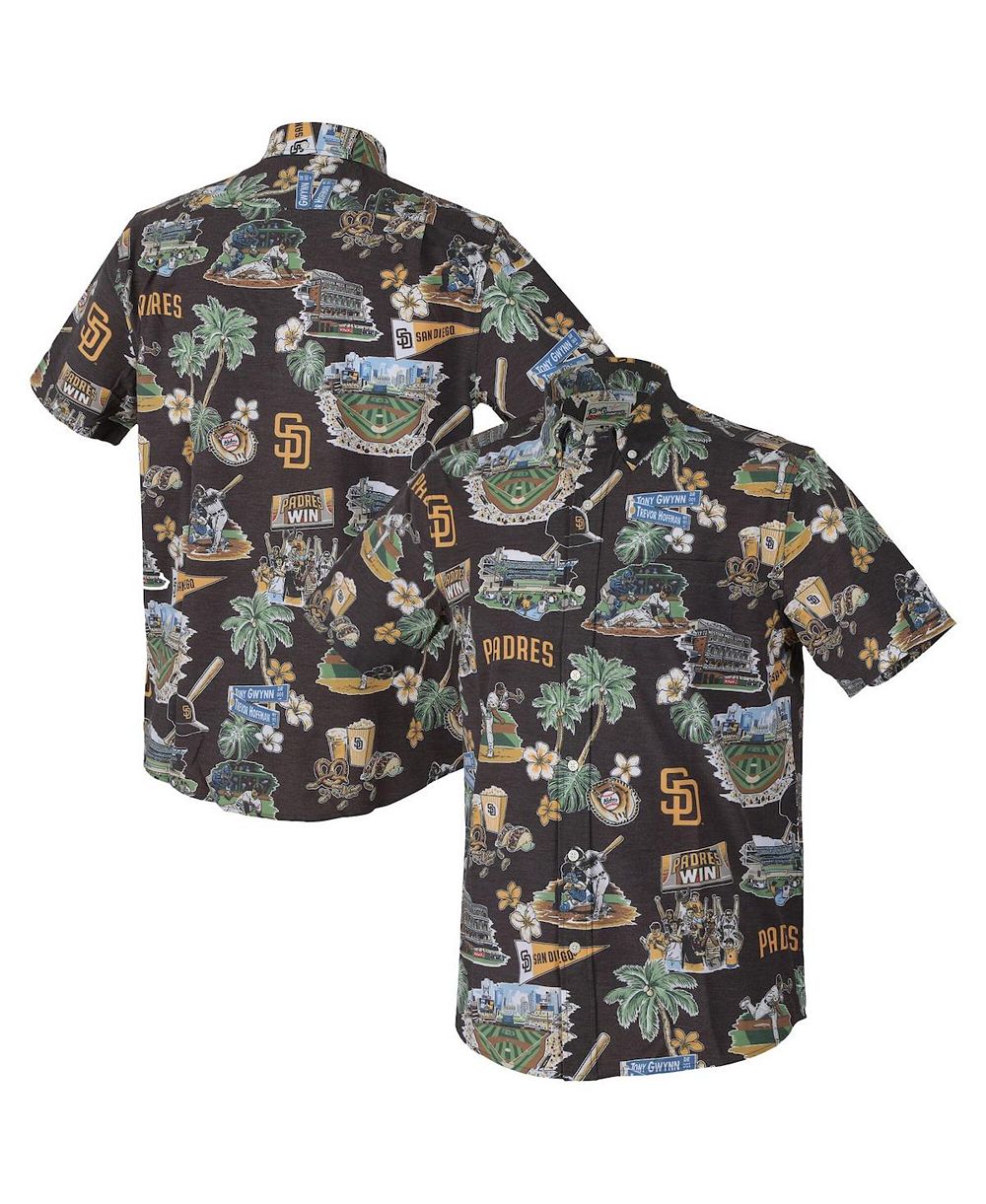 Мужская рубашка Reyn Spooner San Diego Padres Big & Tall Scenic Performance Tri-Blend Aloha Button-Down