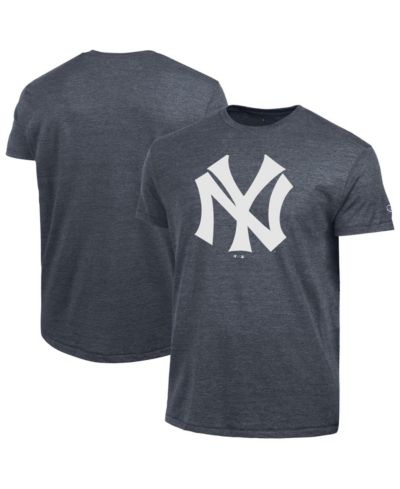 Мужская футболка Champion New York Yankees Cooperstown Logo Tri-Blend, темно-синяя