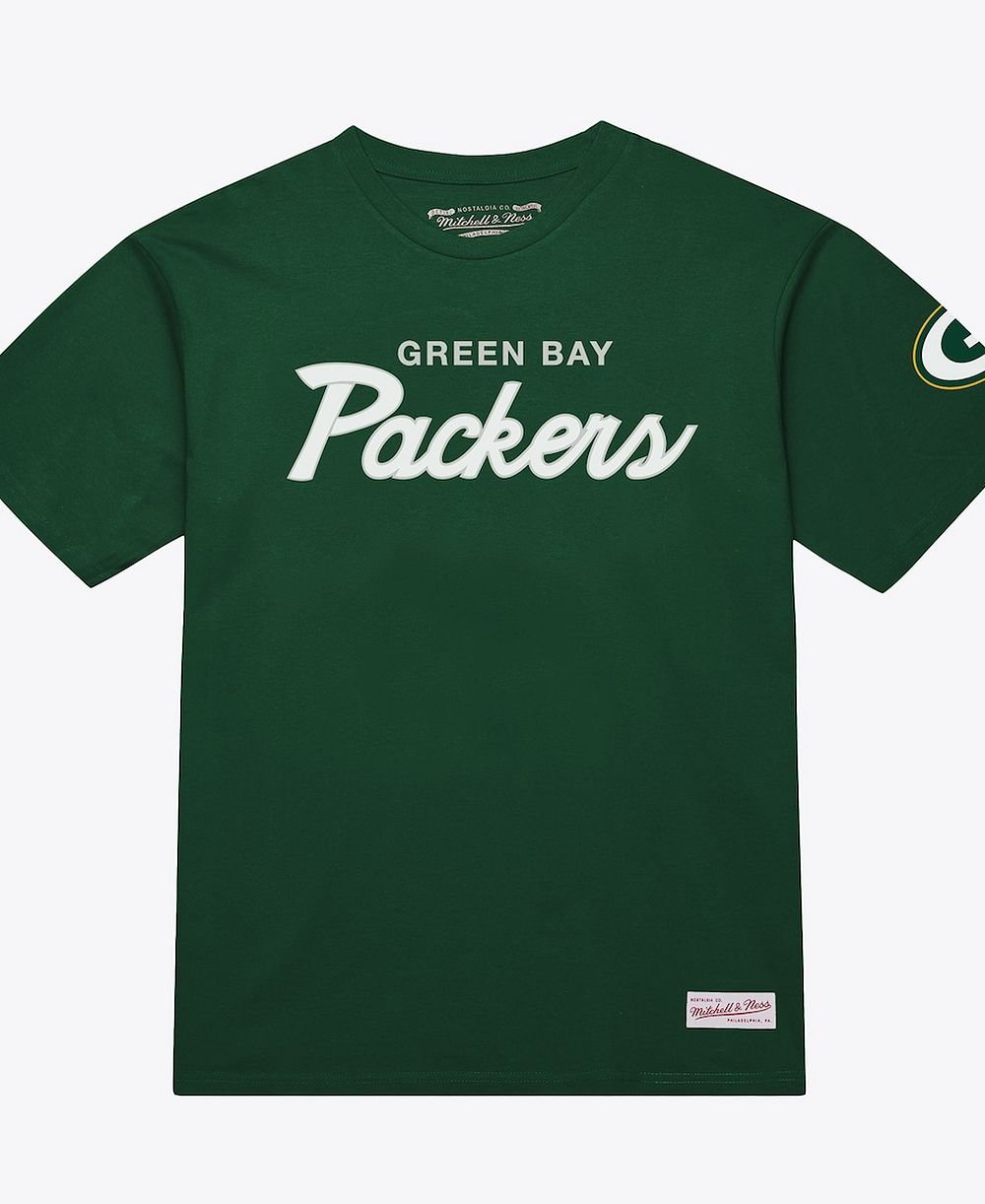 Mitchell & Ness Men's Green Green Bay Packers Head Coach Classic T-Shirt