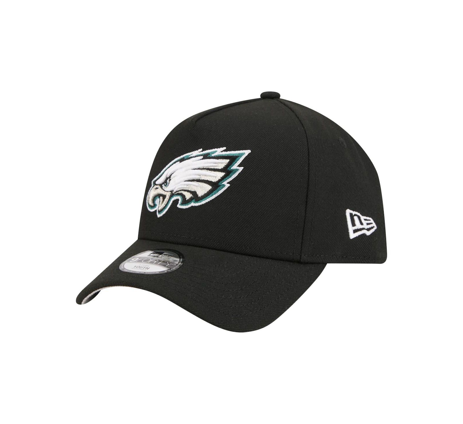 Детская кепка New Era Philadelphia Eagles 9FORTY A-Frame, черная