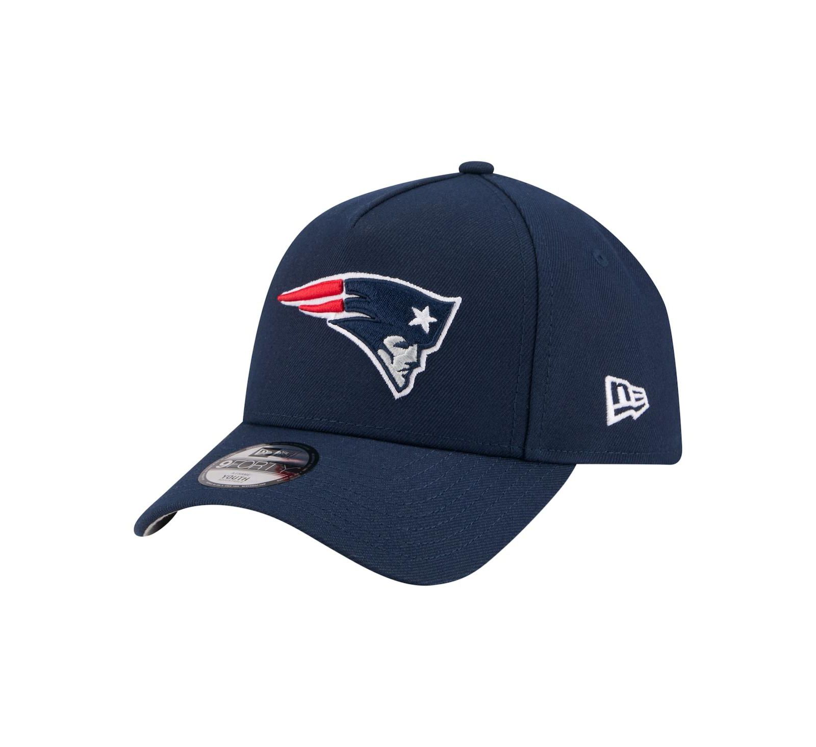 New Era мужская и женская кепка 9FORTY A-Frame регулируемая Navy New England Patriots Throwback Flair