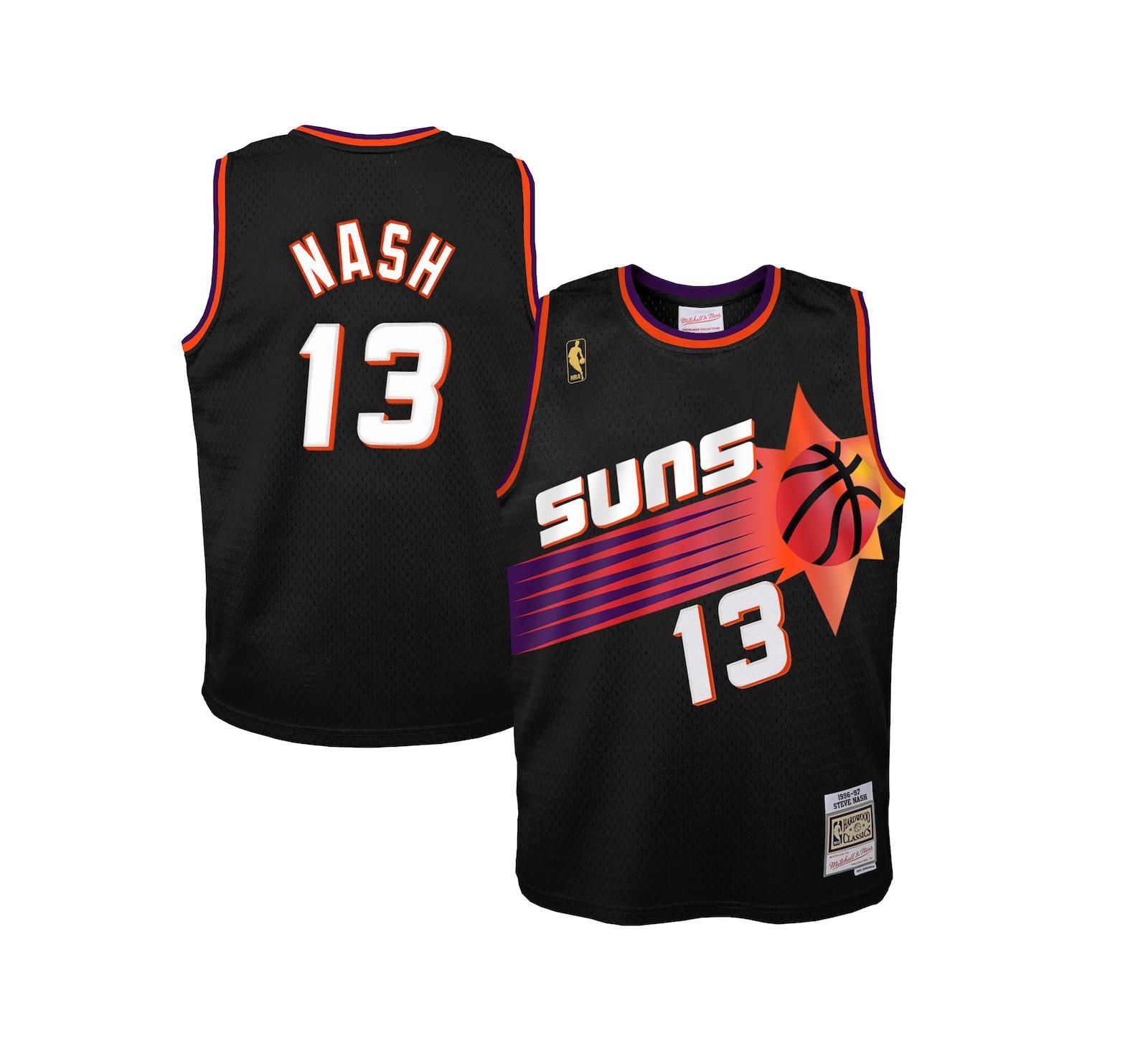 Детская джерси Mitchell & Ness Steve Nash Phoenix Suns 1996/97 Swingman, черный
