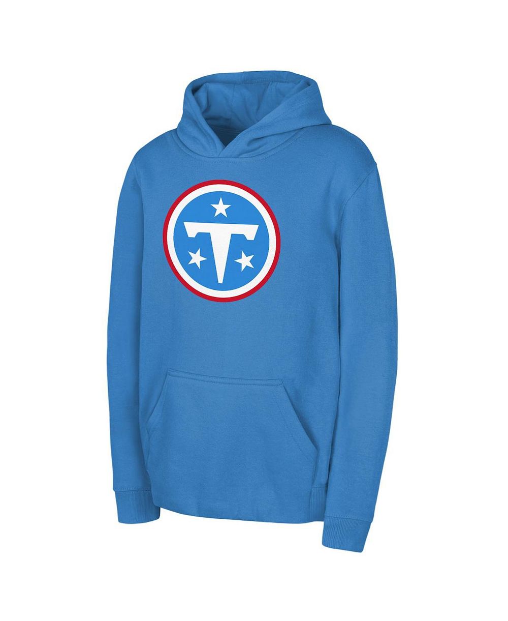 Худи Outerstuff Big Boys and Girls Light Blue Tennessee Titans Primary Logo Fleece