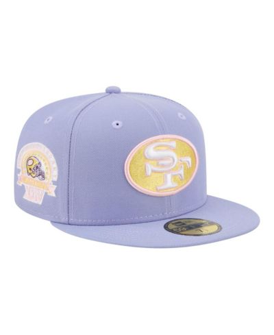 New Era Men's Light Purple San Francisco 49ers Lavender Bloom 59FIFTY Fitted Hat