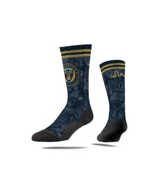 Strideline Men's and Women's Philadelphia Union Jersey Hook Premium Crew Socks