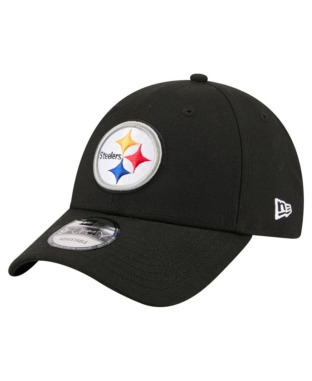 New Era Мужская черная кепка Pittsburgh Steelers Core Team 9FORTY Adjustable Hat