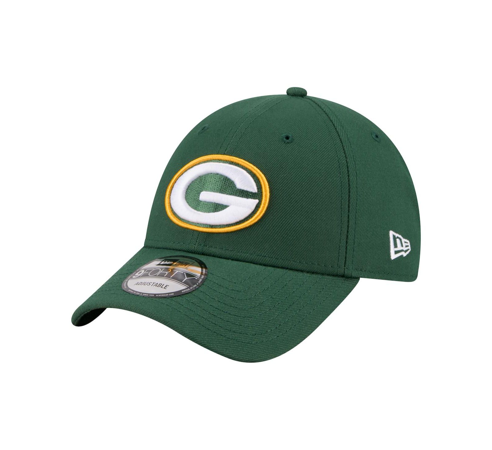 Кепка New Era Men's Green Green Bay Packers Core Team 9FORTY Adjustable