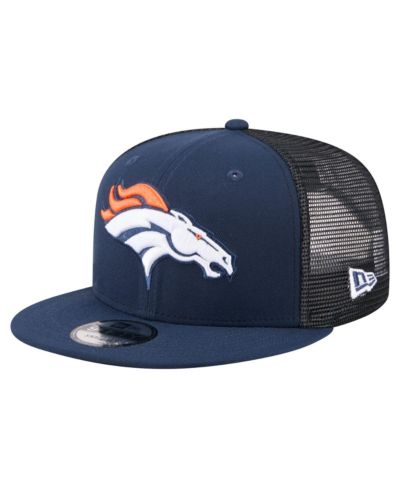 New Era Men's Navy Denver Broncos Core Team 9FIFTY Trucker Snapback Hat