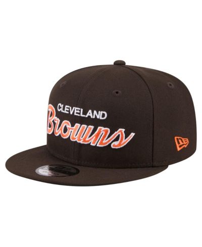 Мужская кепка New Era 9FIFTY Snapback, коричневая Cleveland Browns Core Team Script